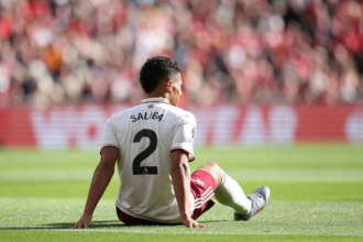 Arsenal William Saliba absent pentru trei saptamani din cauza unei accidentari