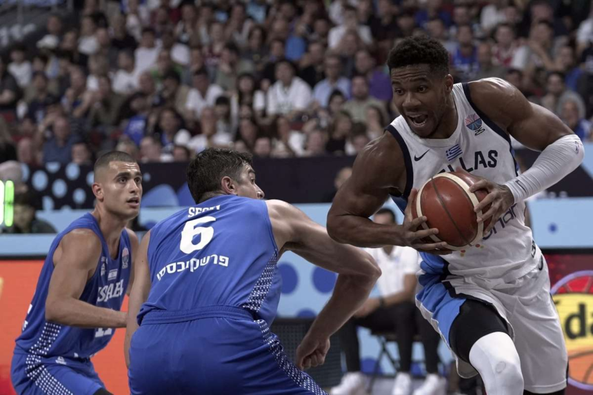 Giannis Antetokounmpo conduce Grecia peste Israelul dificil catre sferturile EuroBasket