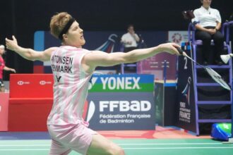 Antonsen invinge numarul 4 mondial chinez in meci dificil pregatit pentru finala Openului Francez