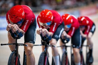 Danemarca castiga campionatul mondial la urmarirea de 4000 de metri la masculin pentru al treilea an consecutiv