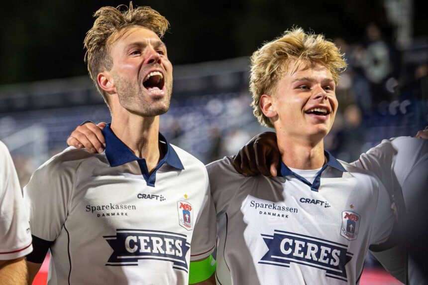 Gol de ultim moment marcat de tanara stea de 18 ani adjudeca victoria lui AGF in fata lui FCN