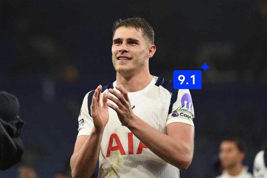 Jucatorul Saptamanii din Premier League Micky van de Ven straluceste pentru Spurs