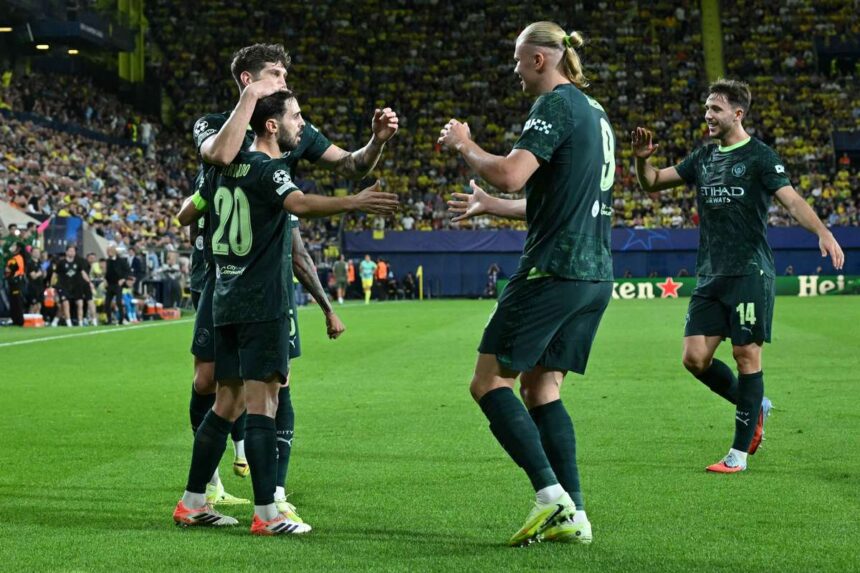 Serie improsionanta a lui Haaland continua in timp ce Manchester City invinge Villarreal