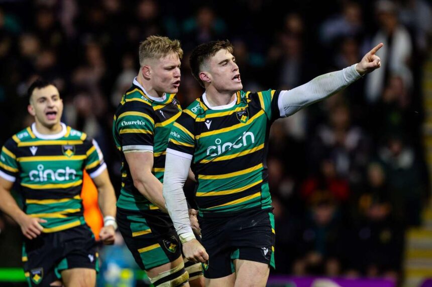 Tommy Freeman marcheaza patru eseuri in timp ce Northampton invinge Saracens