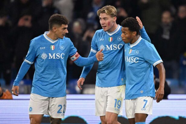 David Neres inscrie de doua ori in prima repriza in timp ce Napoli invinge Atalanta