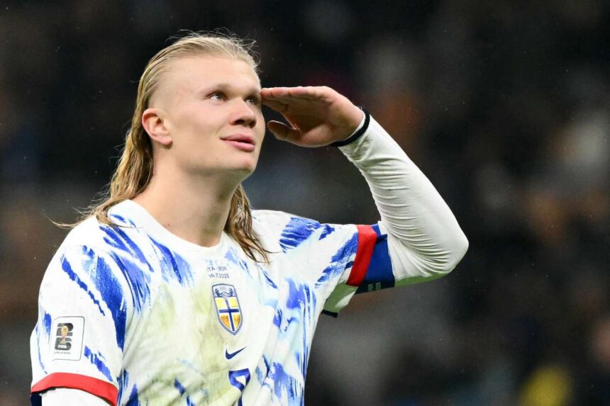 Haaland marcheaza de doua ori in timp ce Norvegia invinge Italia pentru a se califica la Cupa Mondiala