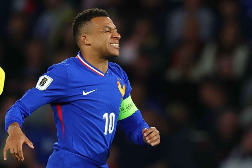 Mbappe nu va fi prezent in ultimul meci de calificare al Frantei impotriva Azerbaijanului din cauza unei accidentari la glezna