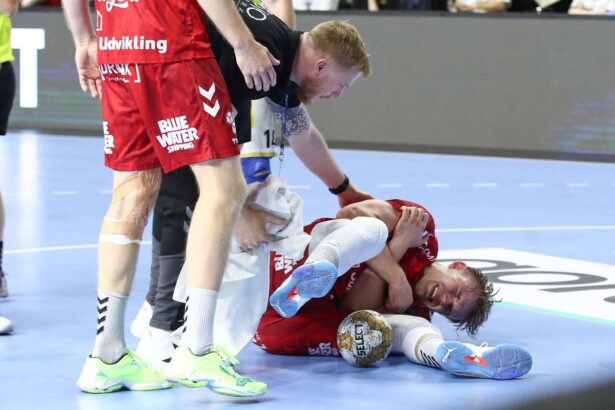 Victoria lui Aalborg asupra Kielce ar putea fi costisitoare deoarece Arnoldsen isi raneste genunchiul