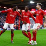 Cele doua goluri ale lui Hudson Odoi au condus Forest la infrangerea Tottenham