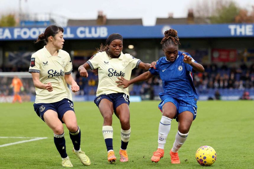 Chelsea sufera infrangere socanta la Everton incheind seria de victorii WSL