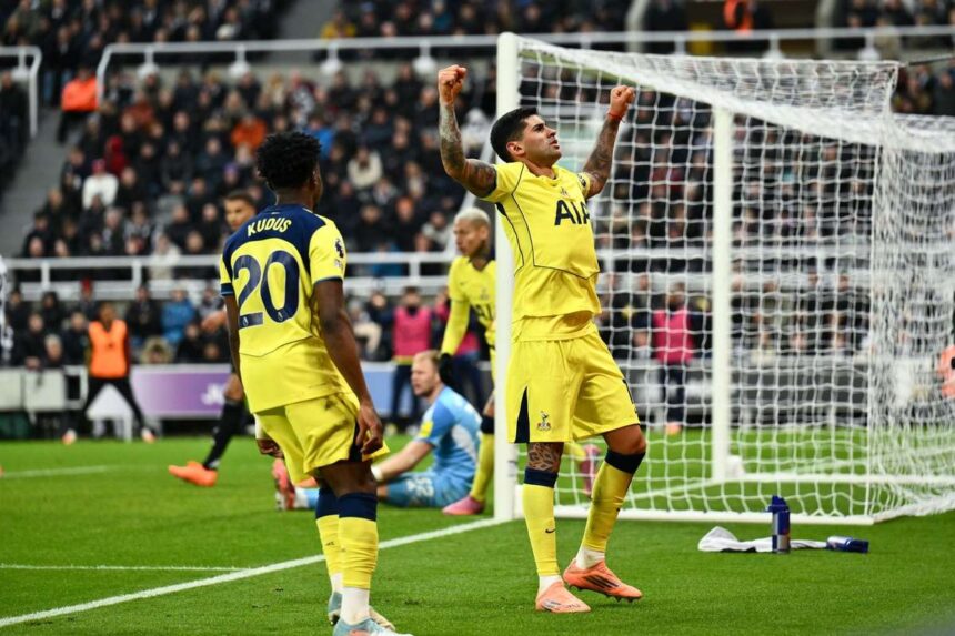 Frank Tottenham Arata Viata cu Dubla Tarzie a lui Romero Impotriva Newcastle