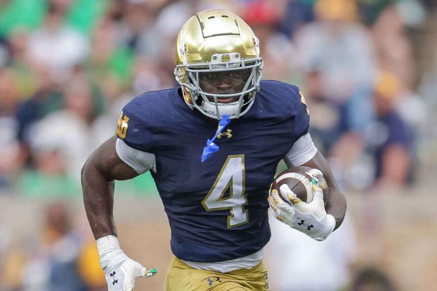Jeremiyah Love de la Notre Dame se declara pentru NFL Draft 2026