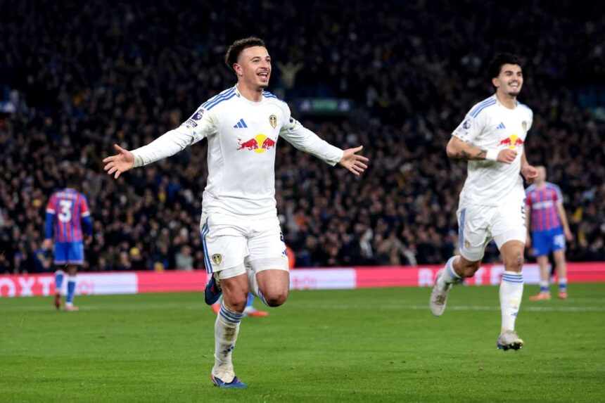 Leeds domina Crystal Palace mutandu se cu sase puncte deasupra zonei retrogradarii