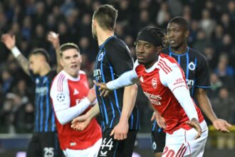 Madueke si Martinelli inscriu goluri spectaculoase in victoria lui Arsenal impotriva lui Club Brugge