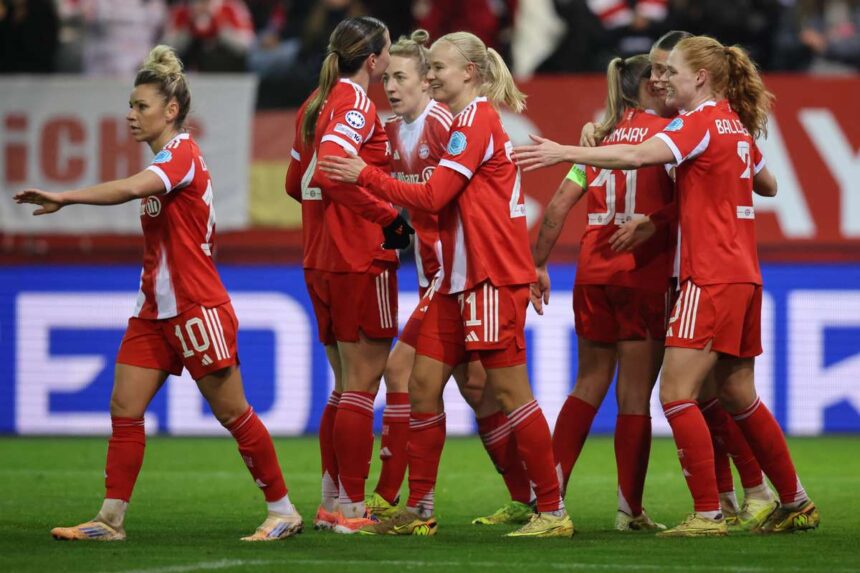 Un stat din fiecare meci al zilei a 6 a din Womens Champions League in timp ce Bayern avanseaza in sferturi