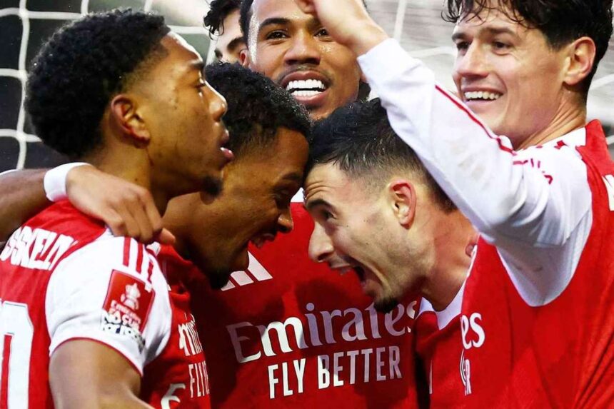 Gabriel Martinelli marcheaza hat trick in timp ce Arsenal trece de Portsmouth in FA Cup