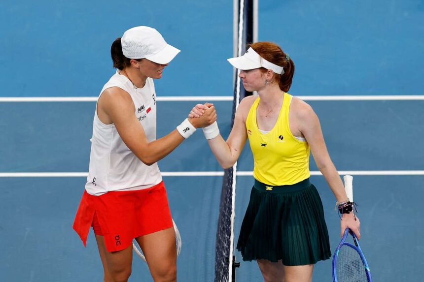 Iga Swiatek dominia pe Maya Joint intr o victorie rapida de 58 de minute