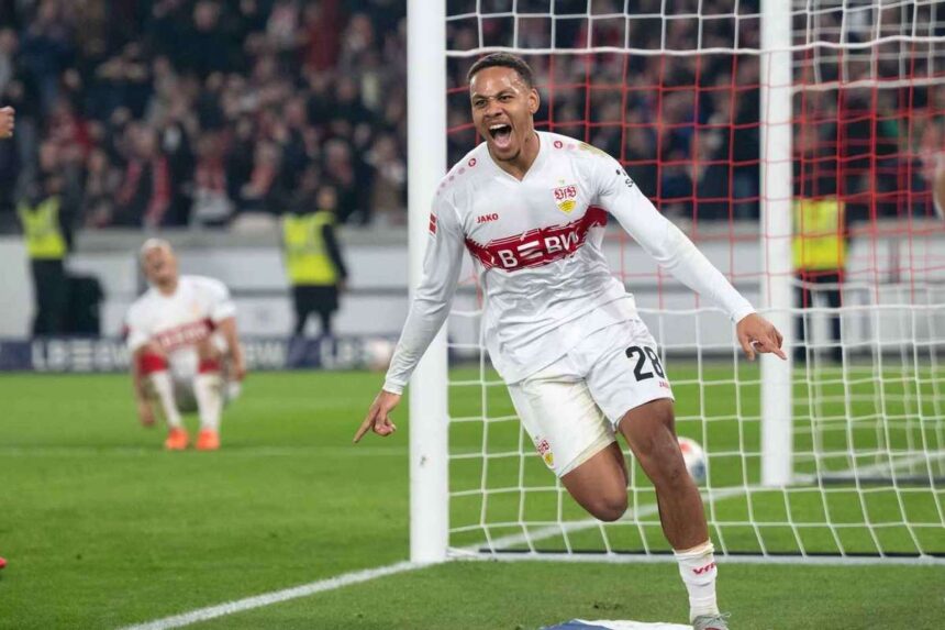 Stuttgart castiga thrillerul impotriva Frankfurtului si urca pe locul trei dupa golul tarziu al lui Nartey