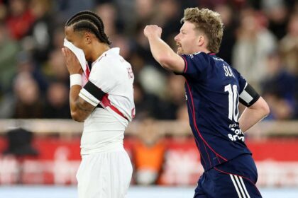 Sulc marcheaza de doua ori in timp ce Lyon dominand Monaco castiga locul cinci in Ligue 1