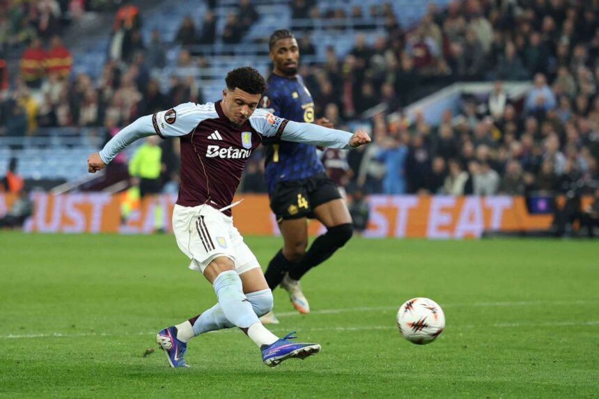 Sancho fericit sa ajute Aston Villa sa ajunga in sferturile de finala ale Ligii Europa