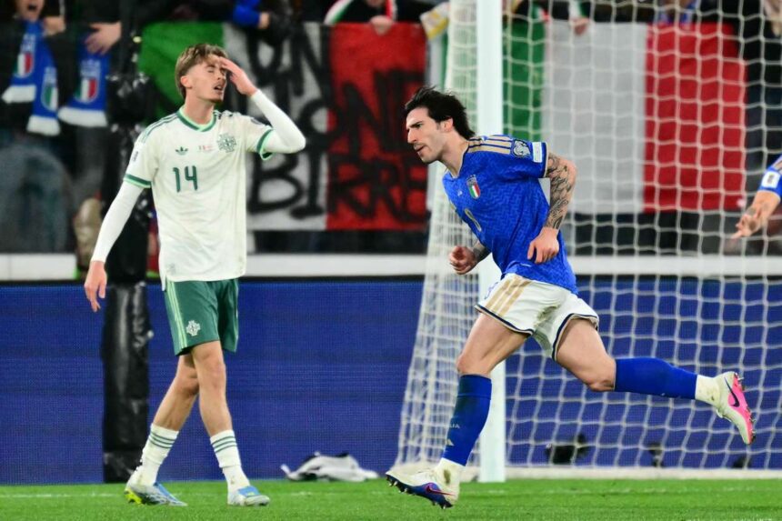 Sperantele Italiei pentru Cupa Mondiala raman vii dupa ce a depasit Irlanda De Nord in semifinala