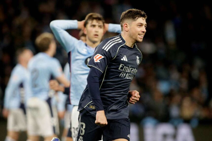 Valverde ultima sarcina sigur a real madrid un 2 1 victorie asupra celta vigo
