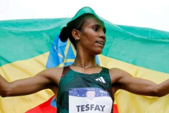 fotyen tesfay realizeaza al doilea timp cea mai rapida a maratonului ever in competitia de debut