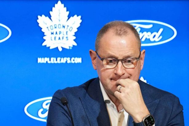 manager general brad treliving demis de toronto maple leafs