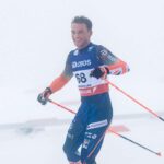 schiorul britanic de cros gledhill se imbata in timpul cursei de 50km din cupa mondiala de la holmenkollen