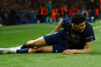 Aparatorul PSG Hakimi va manca calatoria in Champions League la Bayern din cauza unei accidentari la coapsa