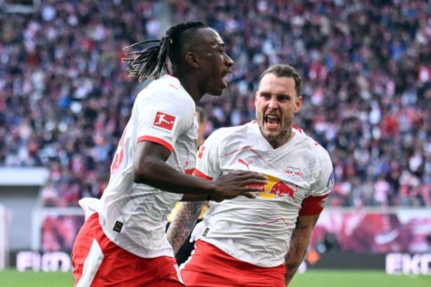 Diomande vede tardiv gol pentru a aduce RB Leipzig aproape de calificare in Champions League