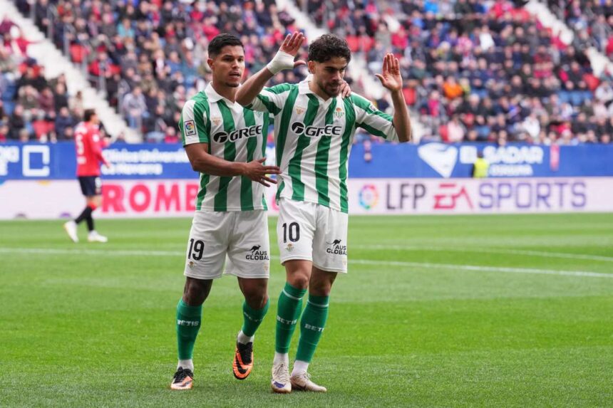 Real Betis continua seria fara victorii in LaLiga dupa o remiza greu castigata la Osasuna
