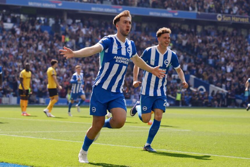 Brighton langa locul european de fotbal cu victorie decisoare asupra lupilor relegati