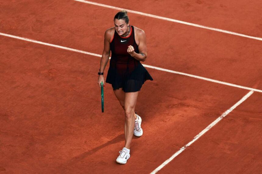 Open ul Francez Sabalenka inca o data peste brusca din prima set pentru a infrange Jacquemot