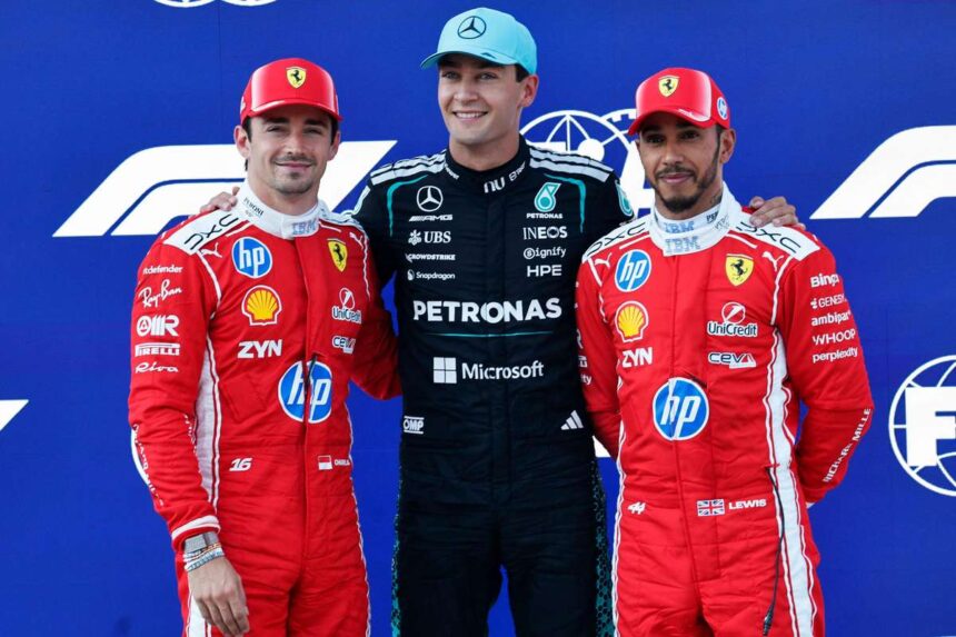 George Russell Obtine Pozitia Pole Inaintea Pilotilor Ferrari La Marea Premiera Austriaca Grand Prix