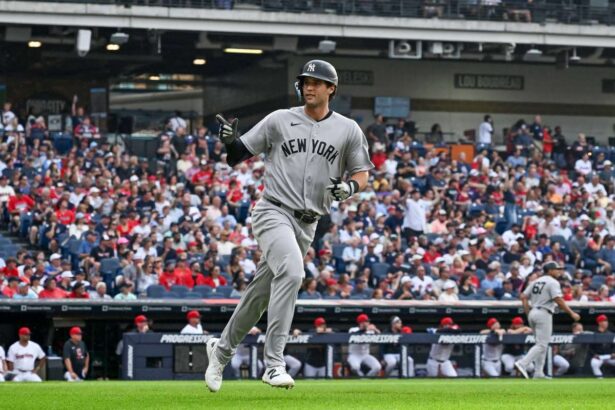 Spencer Jones din Yankees a apucat o minge massiva pentru primul sai home run