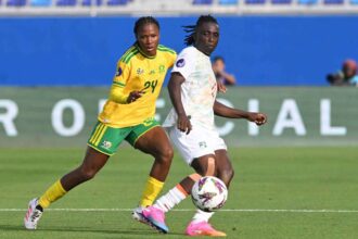 Africa de Sud obtine o egalare impotriva Cotei de Ivoire la WAFCON cu un gol in minutul 99