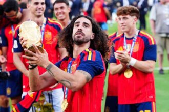 Cucurella din Spania pregatit pentru o mare sarbatoare pentru a marcat titlul Cupei Mondiale