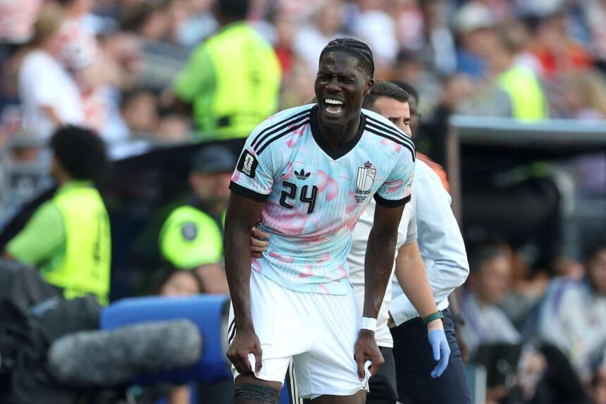 Mijlocasul Belgian Amadou Onana suferit ruptura de ACL absent de la Cupa Mondiala