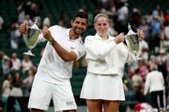 Ostapenko i Arevalo fac o revenire pentru a ctiga titlul de dublu mixt de la Wimbledon