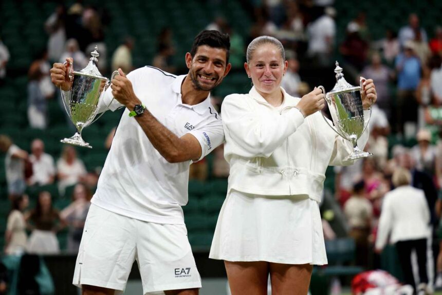 Ostapenko i Arevalo fac o revenire pentru a ctiga titlul de dublu mixt de la Wimbledon