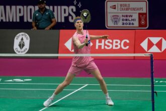 Anders Antonsen Invinge Popov din Franta pentru a se califica in sferturile de finala ale Campionatului Mondial