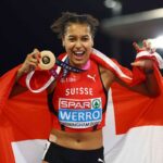 Audrey Werro din Suedia castiga medalia de aur la 800m feminine european batandu o pe Keely Hodgkinson