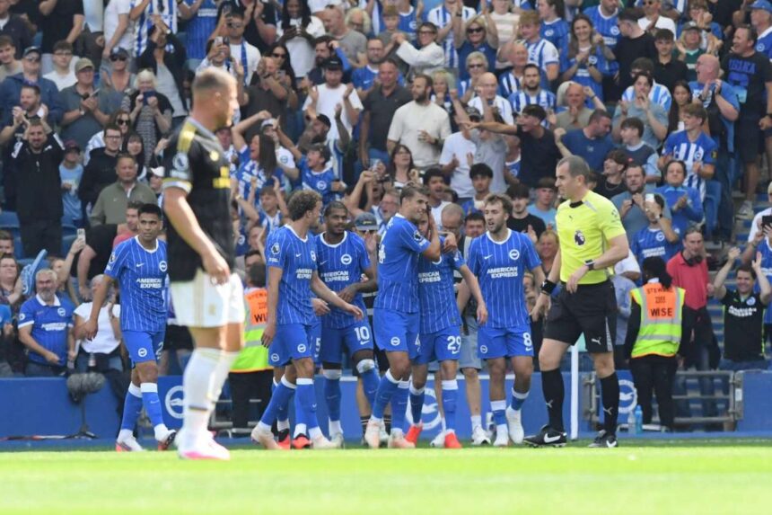 Brighton marcheaza patru goluri intr o rapida blitz de 23 minute pentru a demonstra 10 jucatori de la Aston Villa