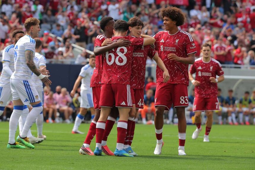 Liverpool sufera infrangere de presezon in fata lui Leeds dupa o prabusire in repriza a doua