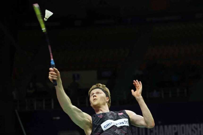Lumea Nr3 Antonsen Supravietuieste Punctului De Meci In Trei Seturi Epice Pentru A Avansa La Campionatele Mondiale De Badminton