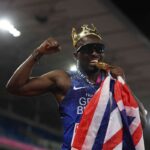 Romell Ghave isi castiga medalia de aur la 100m european dupa ce l a depasit pe campionul aparator marcell jacobs