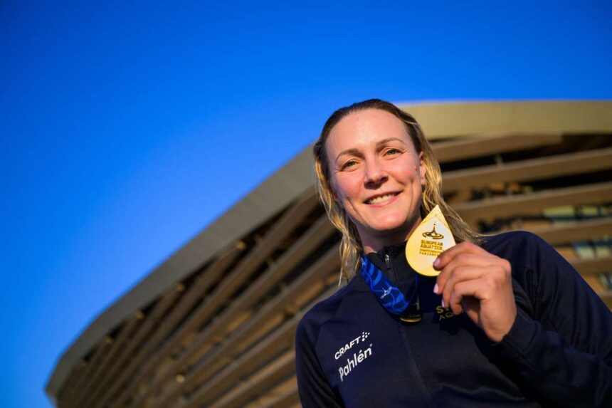revenirea reginei sjostrom castiga al saselea titlu european la 50m fluture pentru suedia