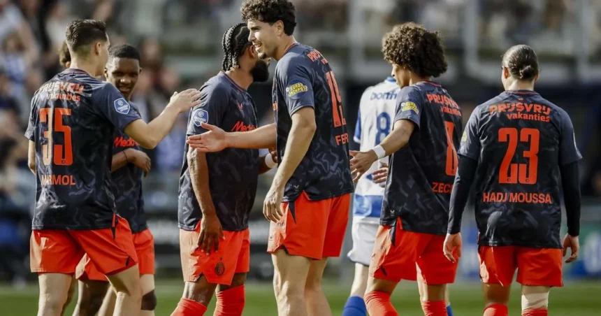 Fără stres pentru Feyenoord în victoria record cu șapte goluri în fața lui PEC Zwolle