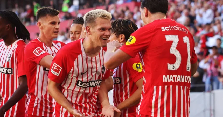 Freiburg trece pe primul loc în Bundesliga după o victorie de cinci stele cu Gladbach